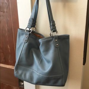 The Sak Light Blue Leather Bag